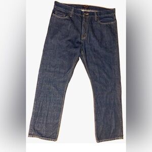 Adam Levine "The Patriot" W36xL32 Mens Blue Jeans Solid Denim #6 LIKE NEW